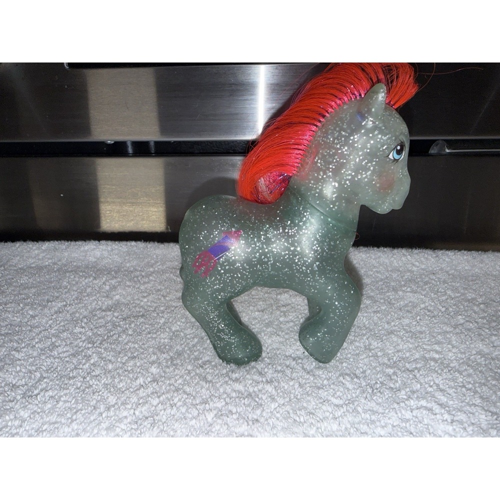 My Little Pony G1 Sky Rocket Clear Sparkle Hasbro Bradley 1985 Vintage *no Tail - Picture 6 of 11